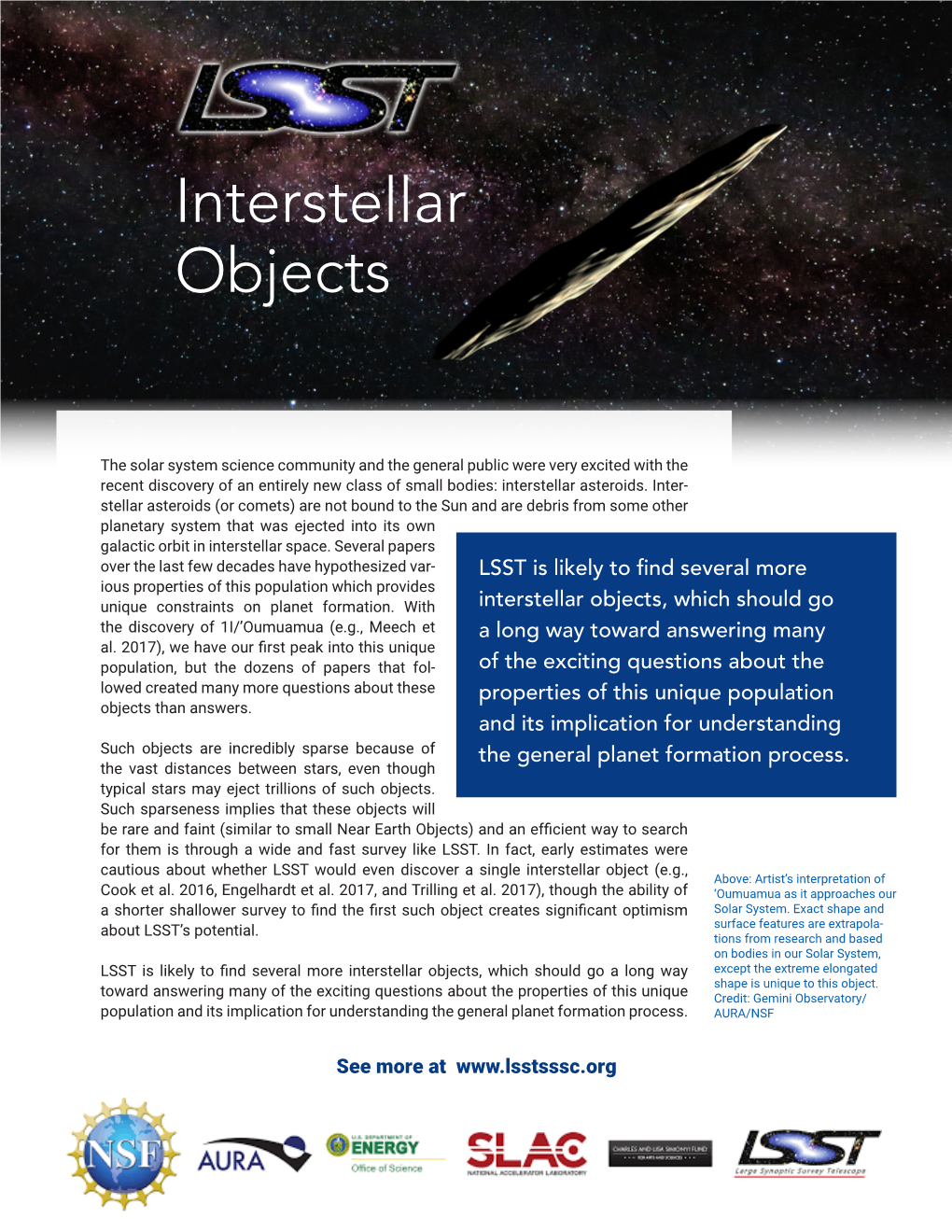 Interstellar Objects