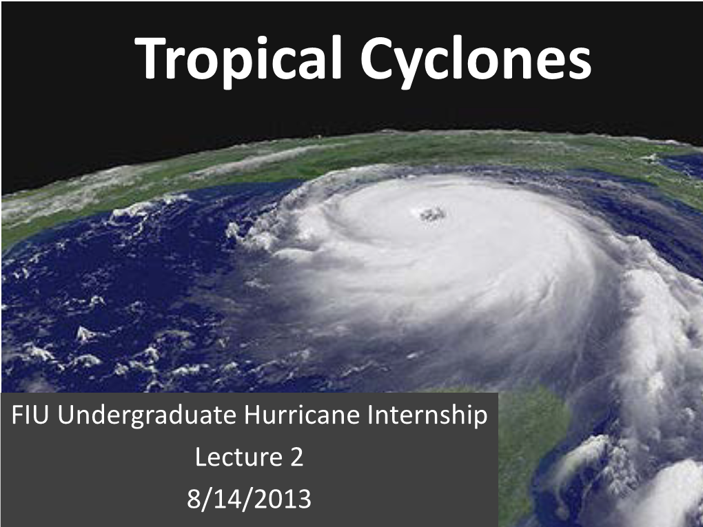 Tropical Cyclones