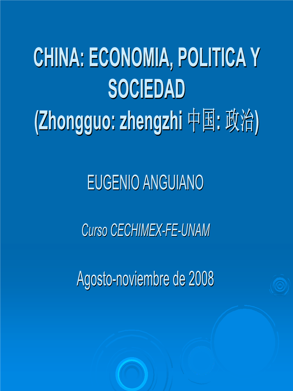 Política De China