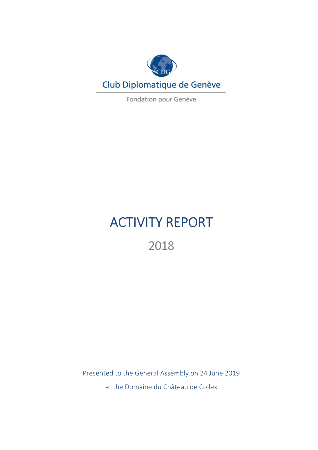 Activity Report 2018