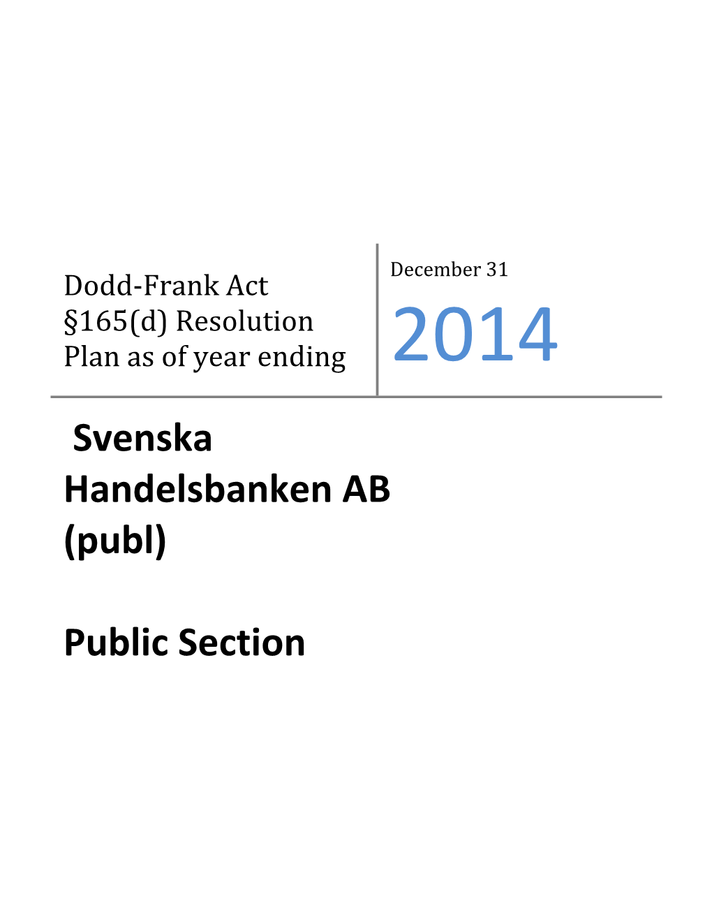 Svenska Handelsbanken AB (Publ)