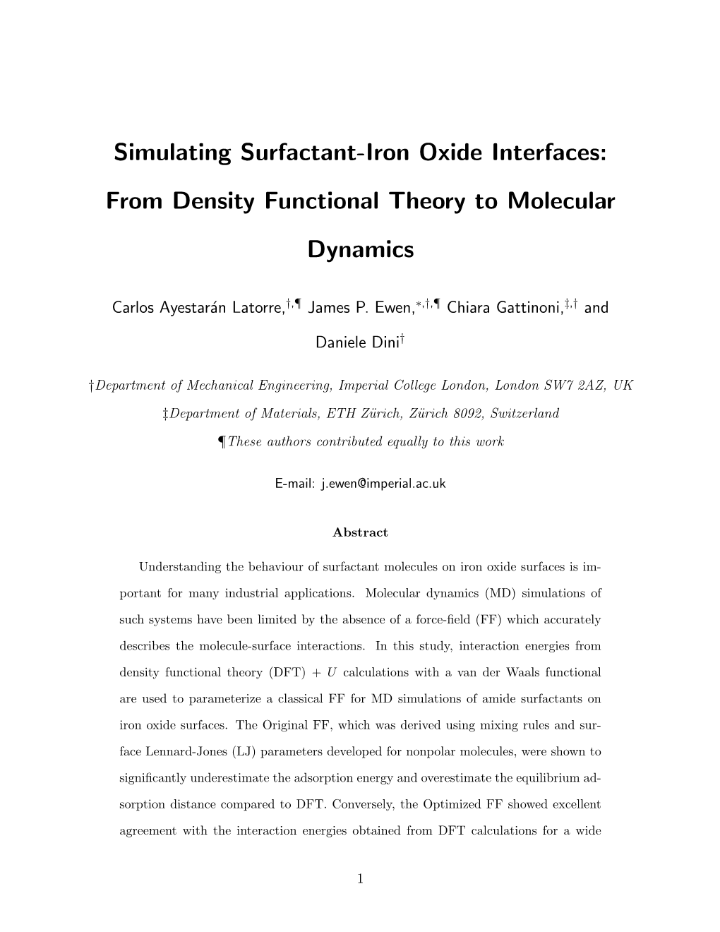 Simulating Surfactant-Iron Oxide Interfaces: from Density Functional Theory to Molecular Dynamics