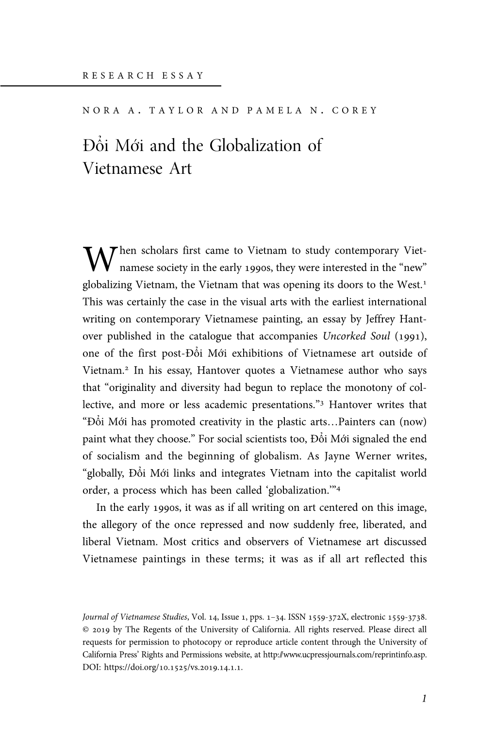 Đổi Mới and the Globalization of Vietnamese