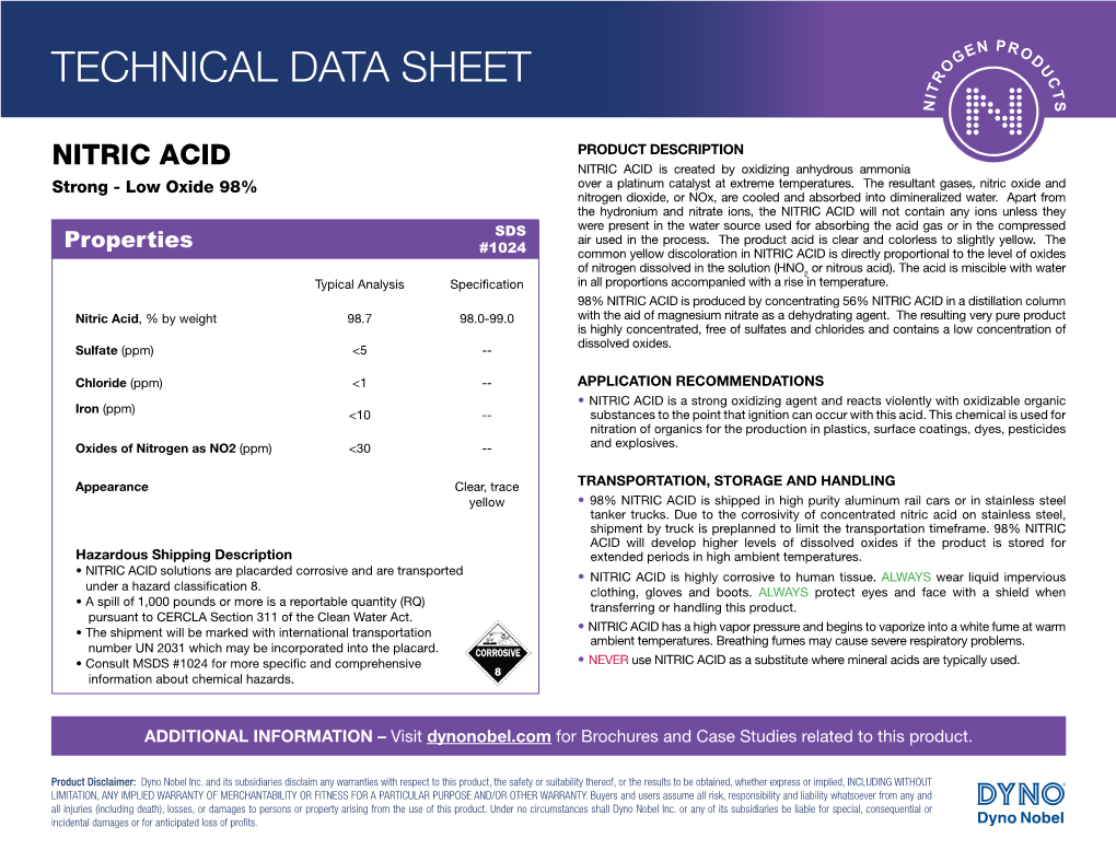 98% Nitric Acid