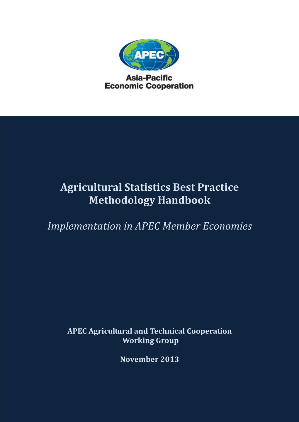 Agricultural Statistics Best Practice Methodology Handbook