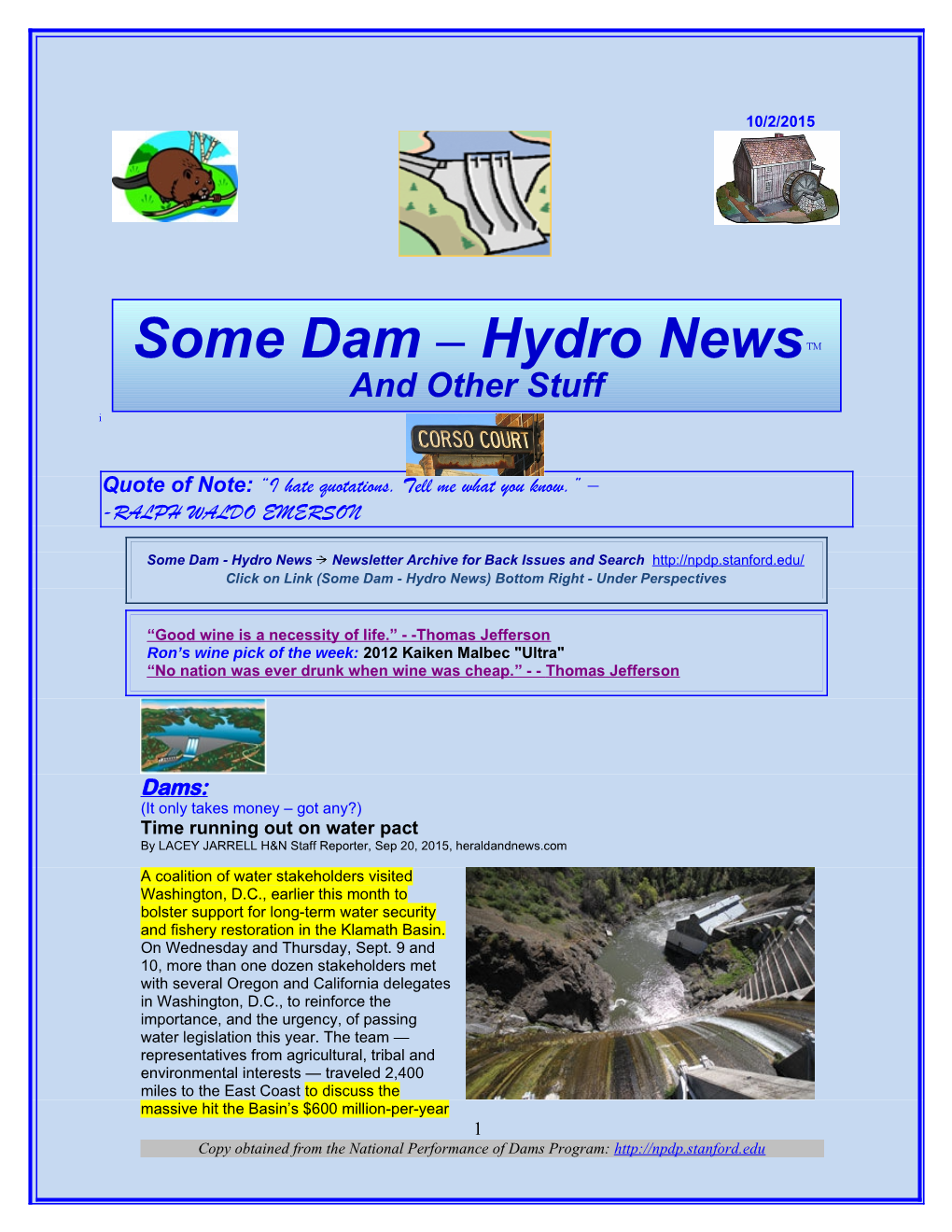 Some Dam – Hydro Newstm