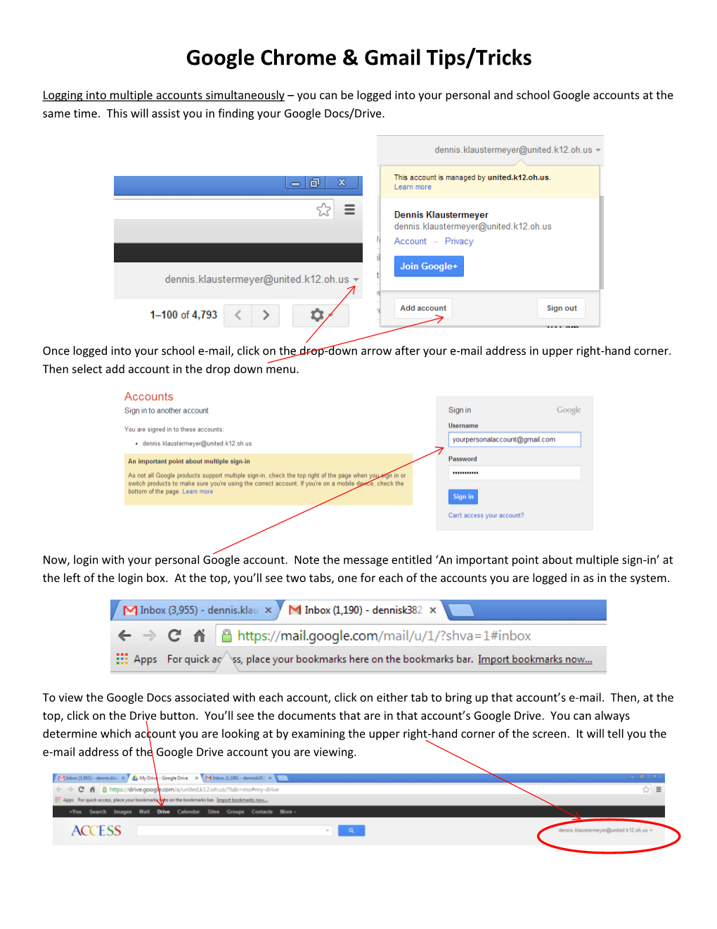 Google Chrome & Gmail Tips/Tricks