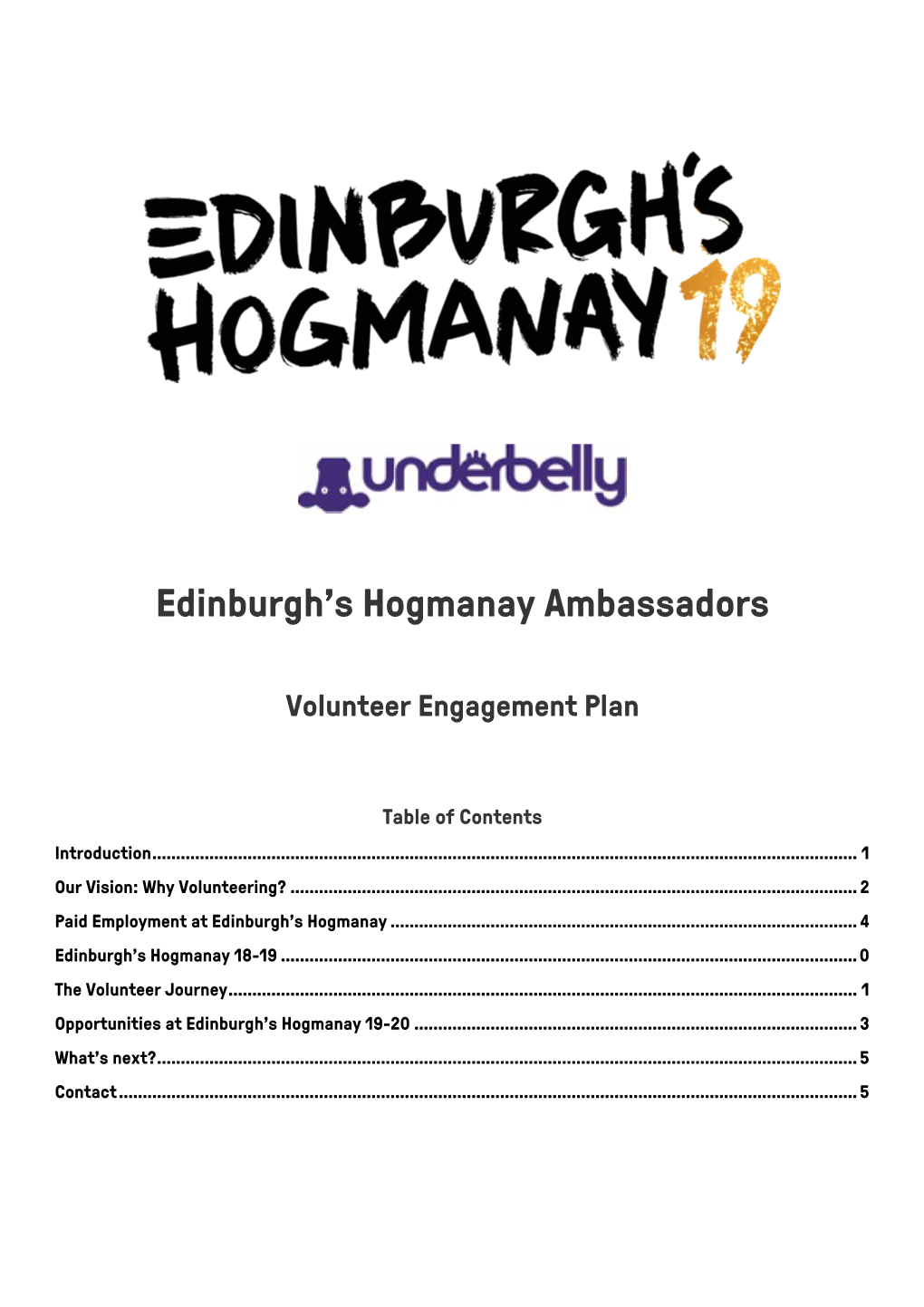 Edinburgh's Hogmanay Ambassadors