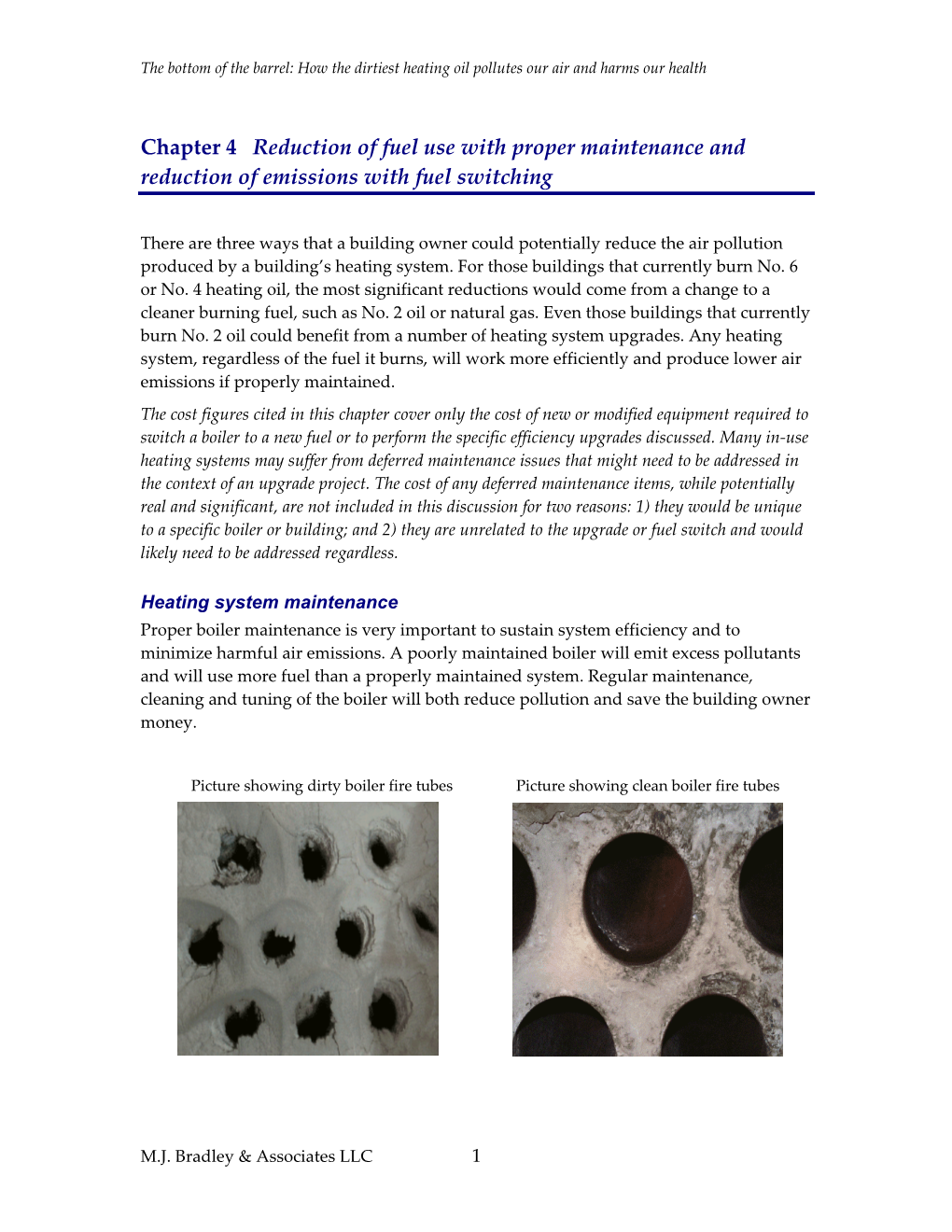 Chapter 4 Reduction of Fuel Use with Proper Maintenance and Reduction of Emissions with Fuel Switching