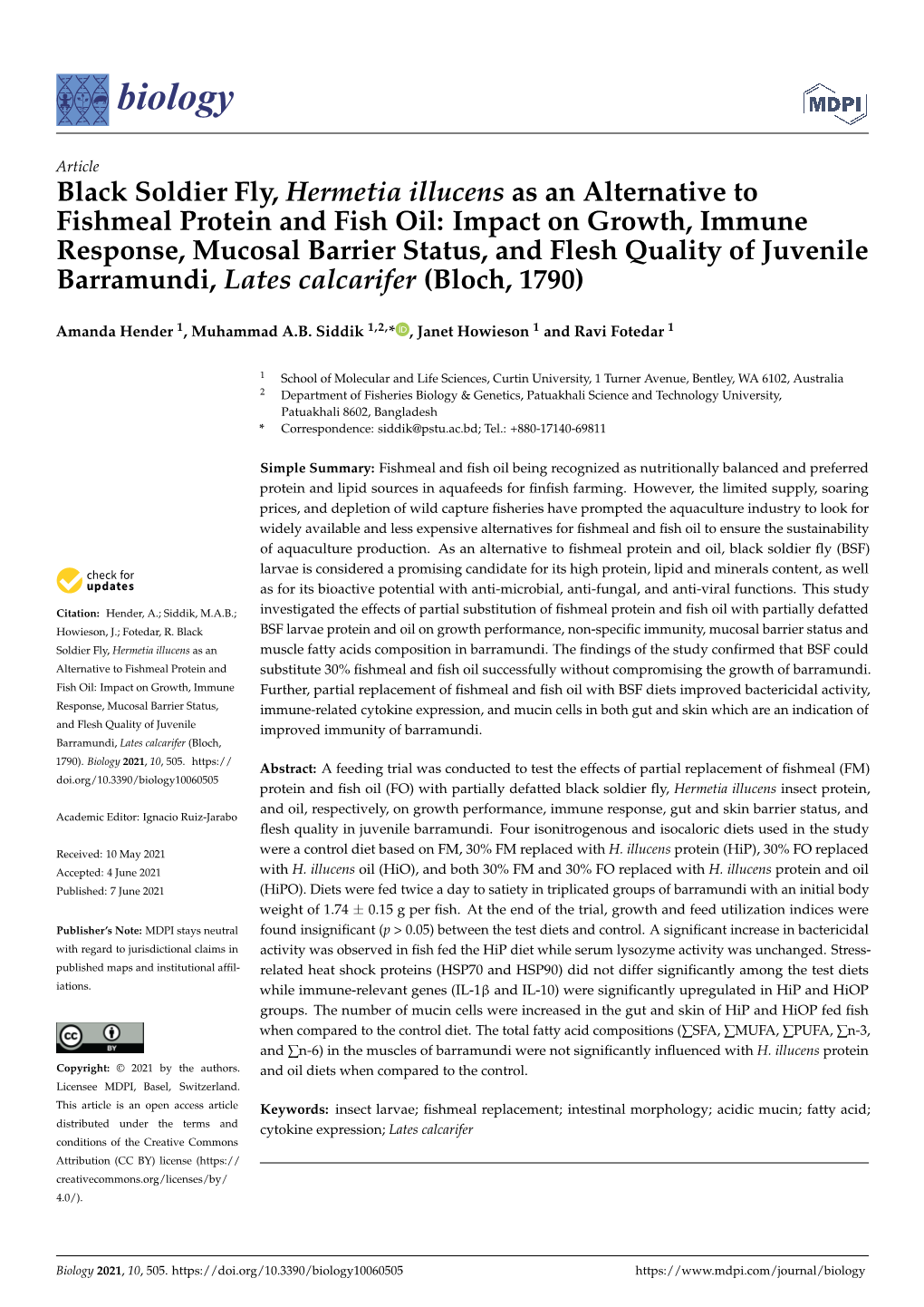 Black Soldier Fly, Hermetia Illucens As an Alternative to Fishmeal Protein