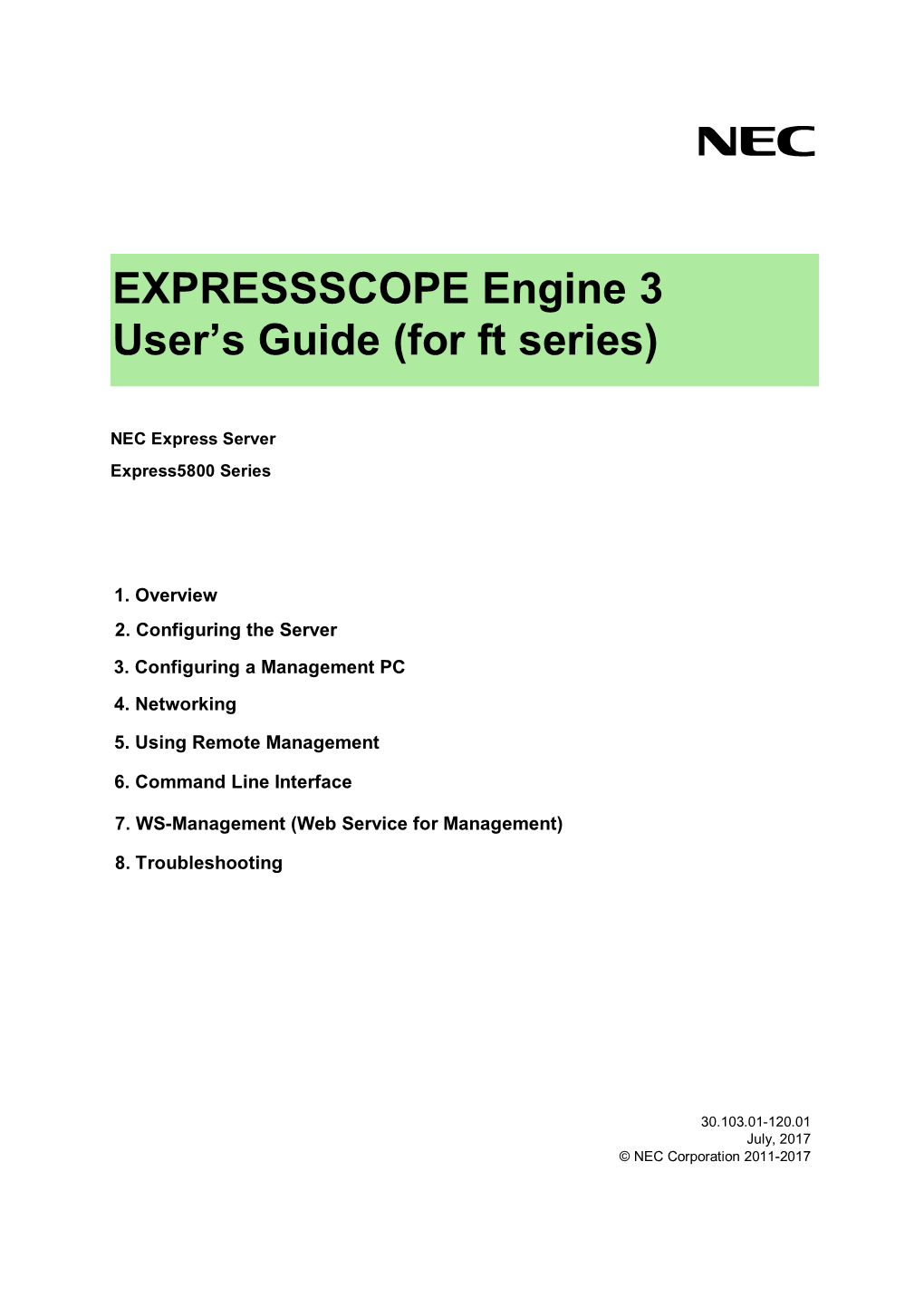 EXPRESSSCOPE Engine 3 User's Guide