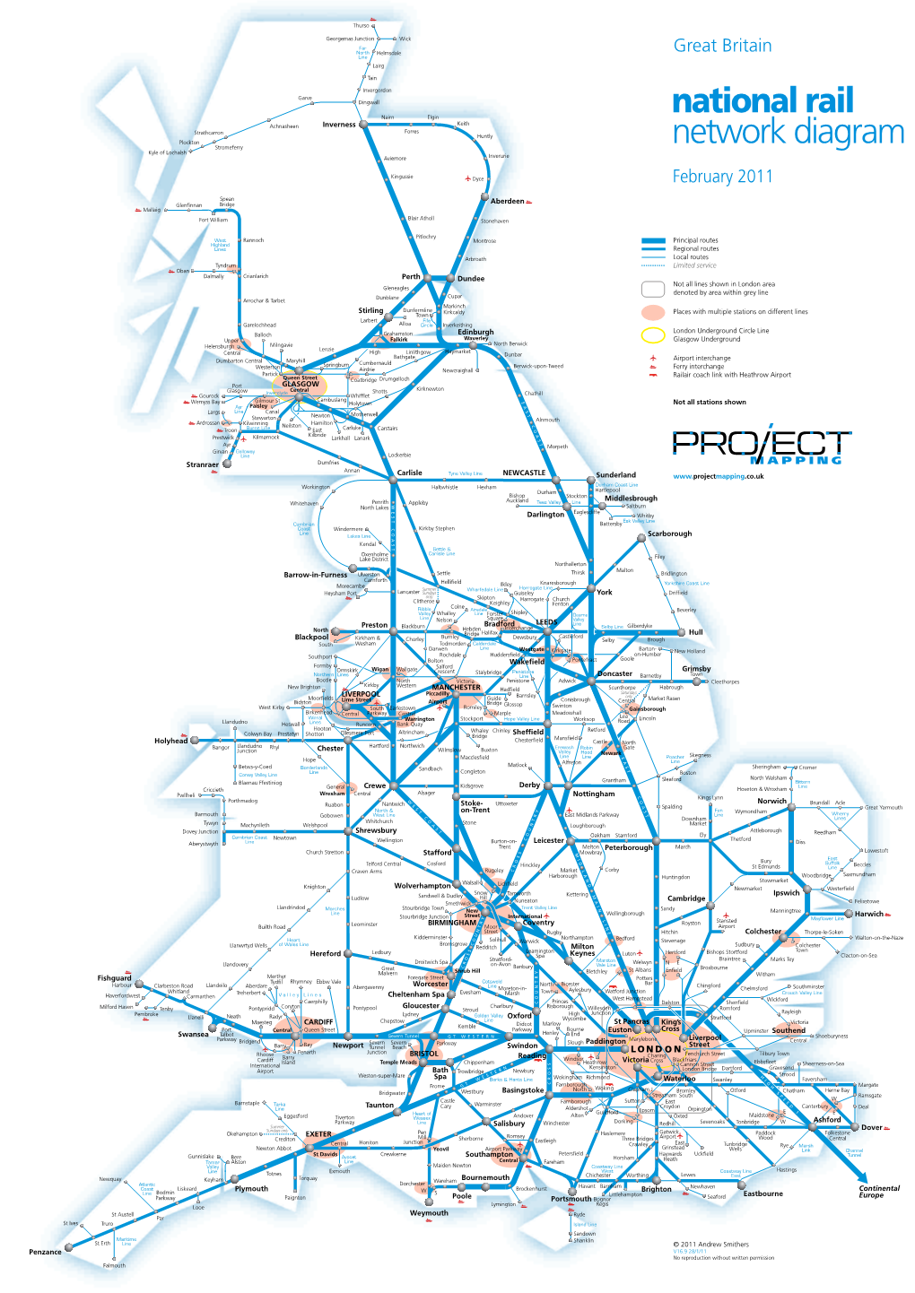 National Rail Network Diagram