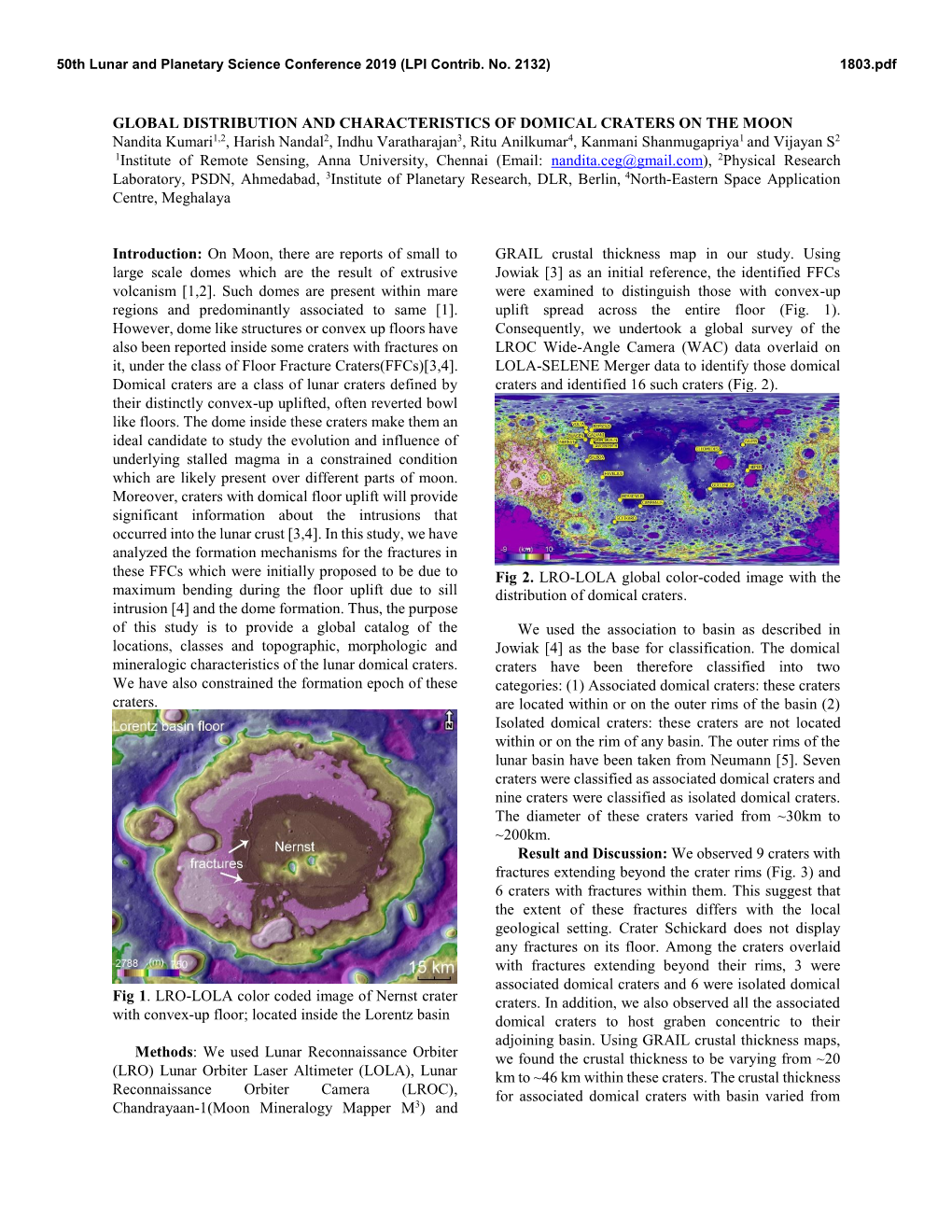 Global Distribution and Characteristics of Domical