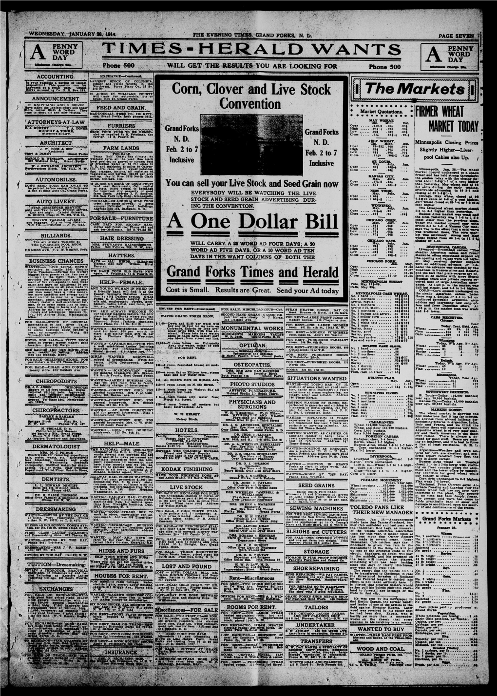 The Evening Times (Grand Forks, N.D.). 1914-01-28 [P ]