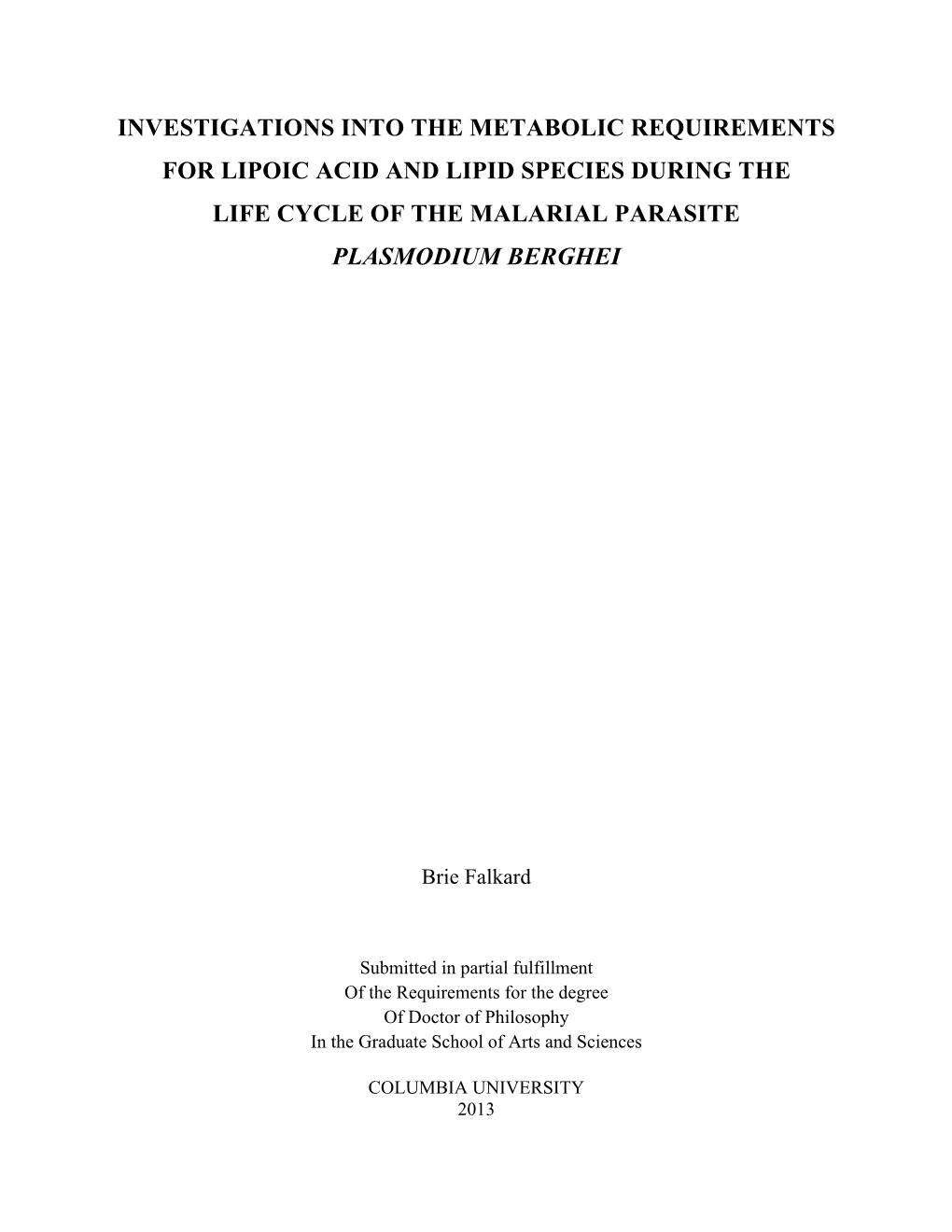 Falkard Thesis