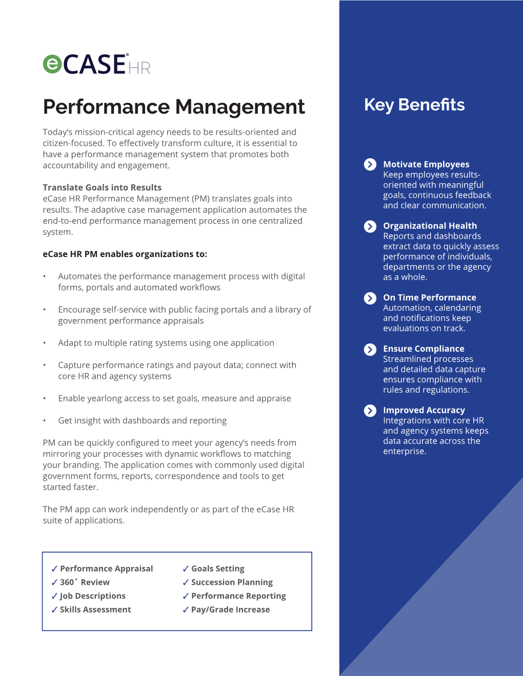 Performance Management Key Benefits