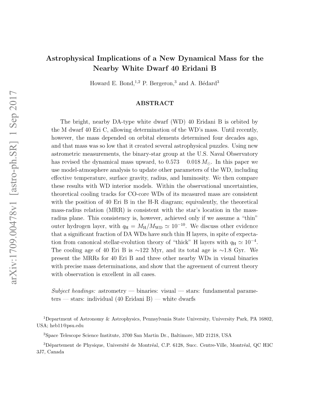 Astrophysical Implications of a New Dynamical Mass for the Nearby