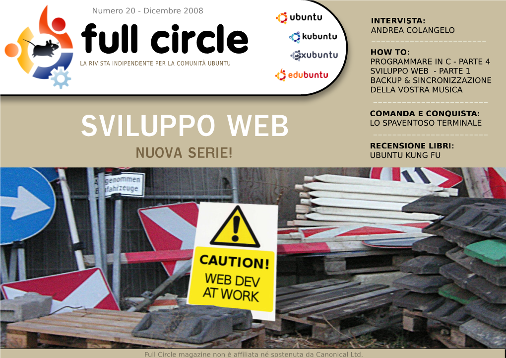 Full Circle Magazine Non È Affiliata Né Sostenuta Da Canonical Ltd