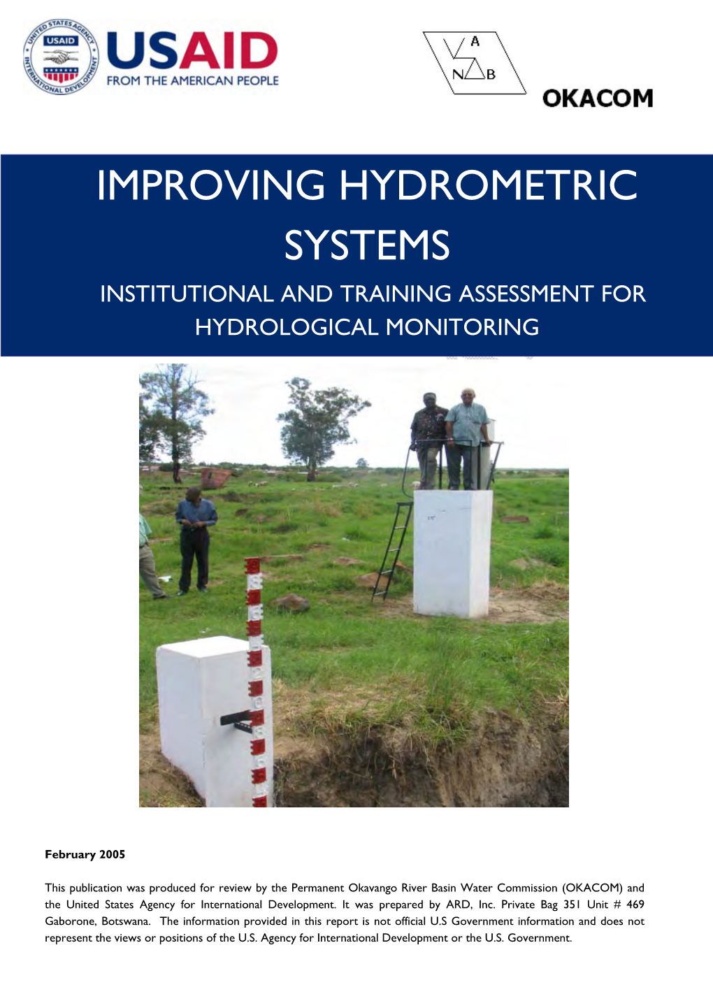 Improving Hydrometric Systems Institutional and Training Assessment for Hydrological Monitoring