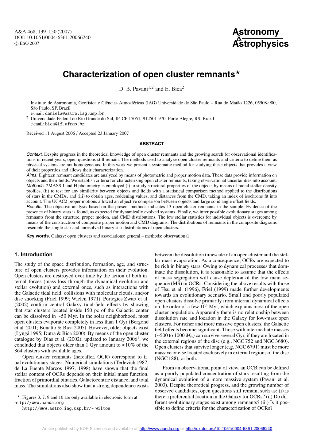 Characterization of Open Cluster Remnants