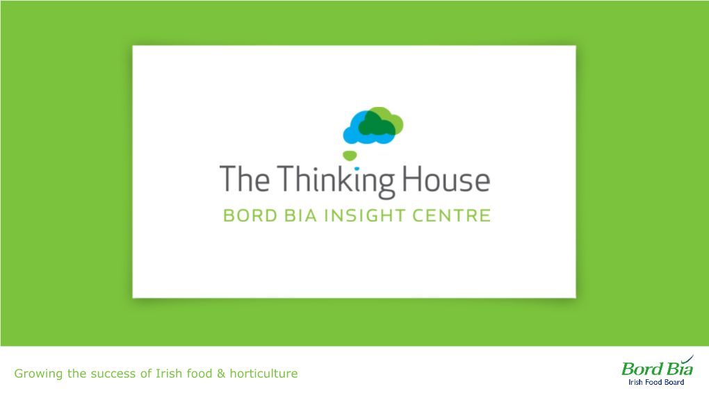 Dietary Lifestyles Report | Thinking House, Bord
