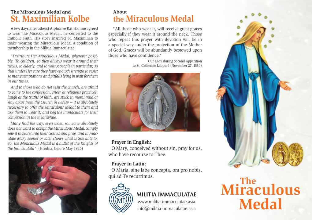 Miraculous Medal and About St