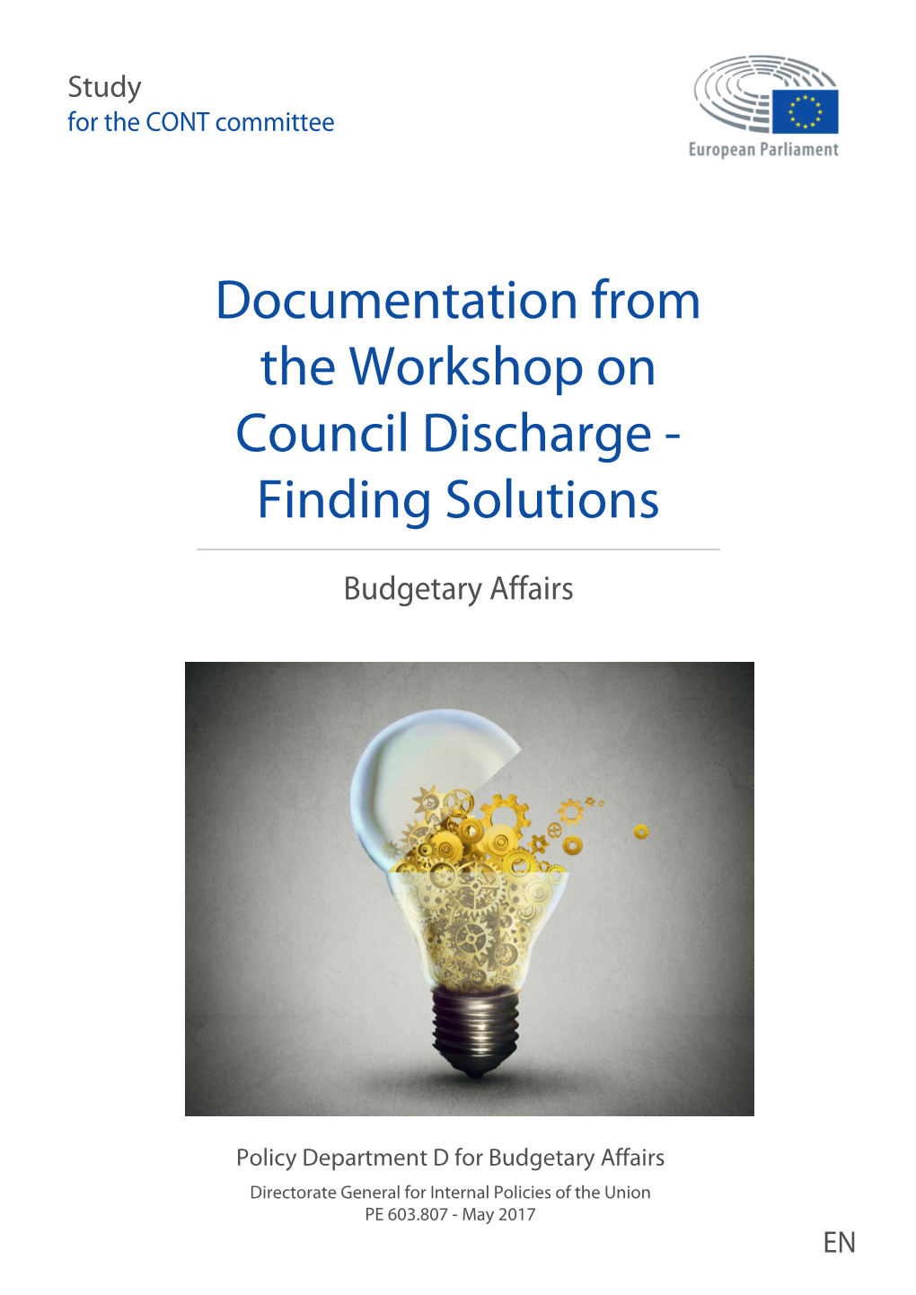 Documentation from the Workshop on Council Discharge - Finding Solutions