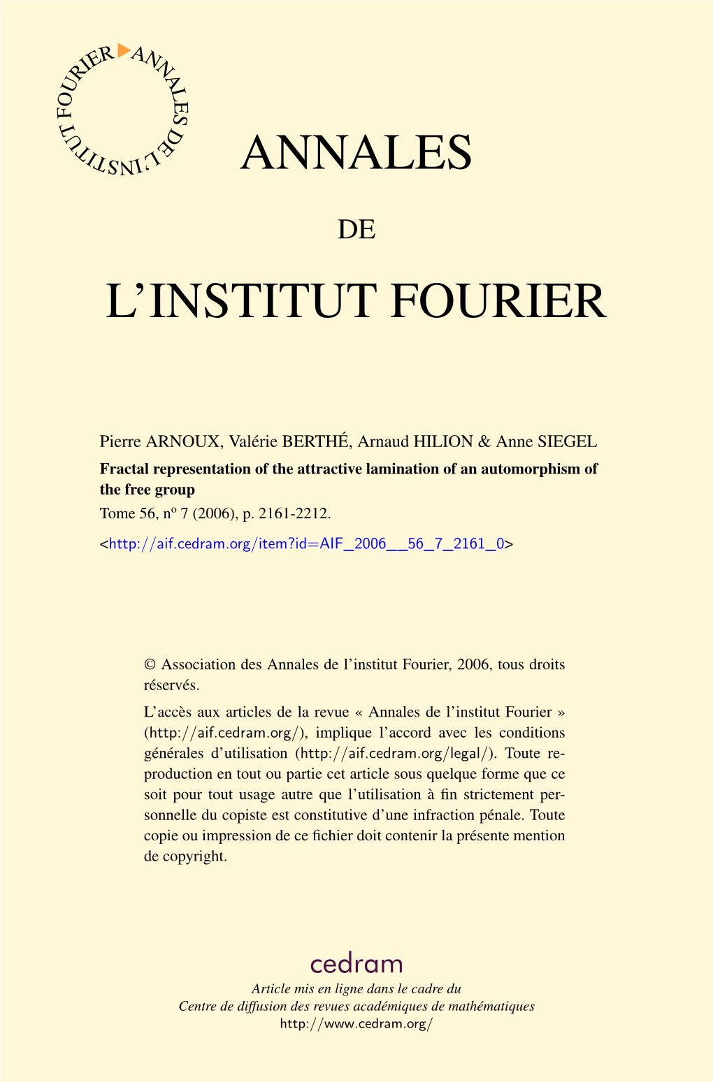 L'institut Fourier