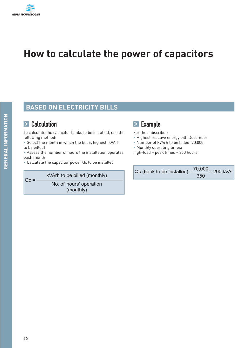 How to Calculate the Power of Capacitors