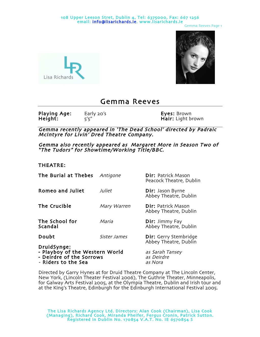 Gemma Reeves Page 1