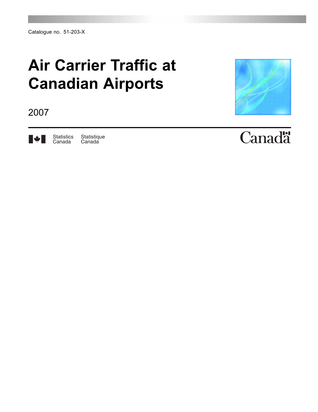 Air Carrier Traffic at Canadian Airports