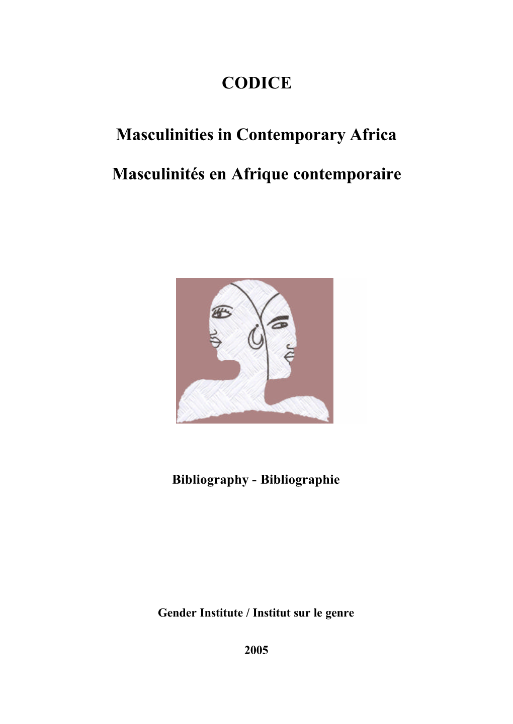 Bibliography Masculinities