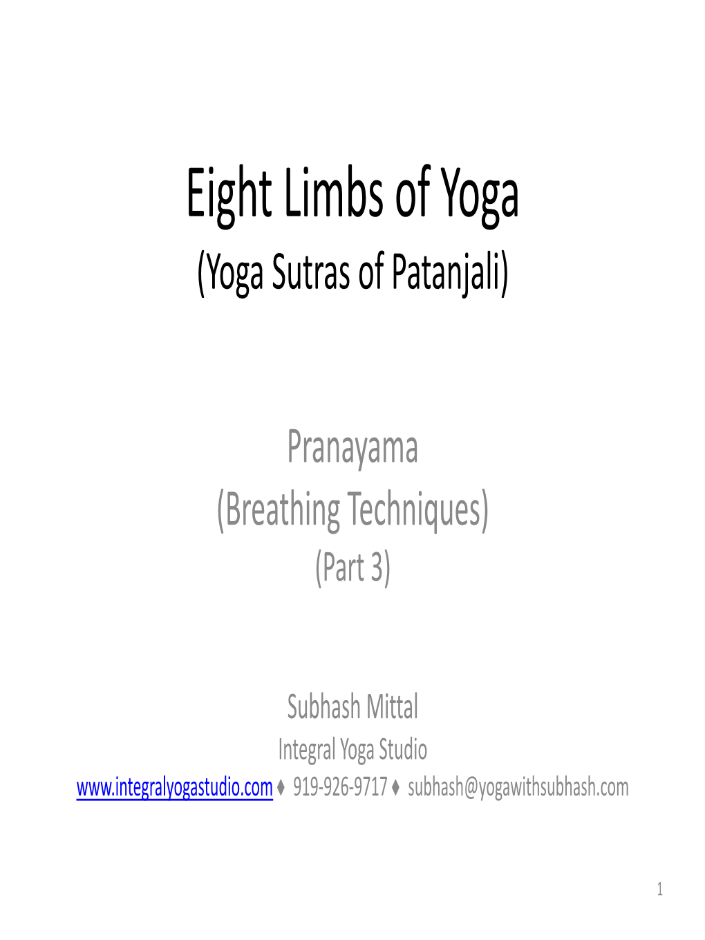 Yoga Sutras of Patanjali)