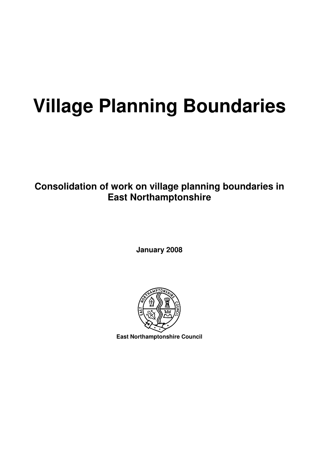 Village Planning Boundaries