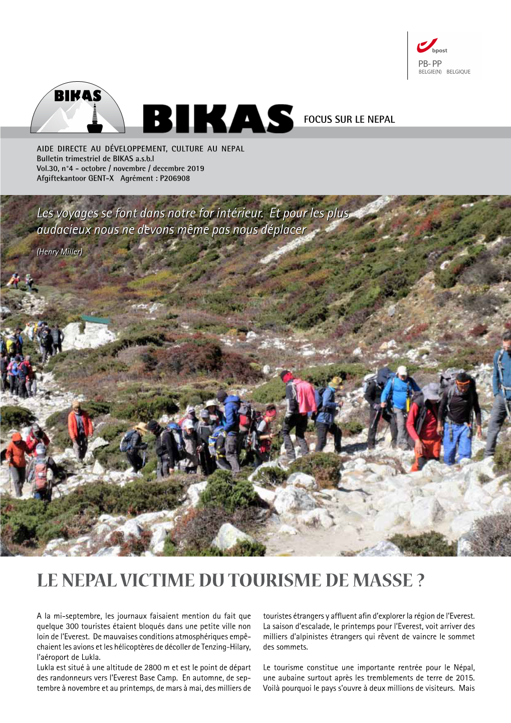 Le Nepal Victime Du Tourisme De Masse ?