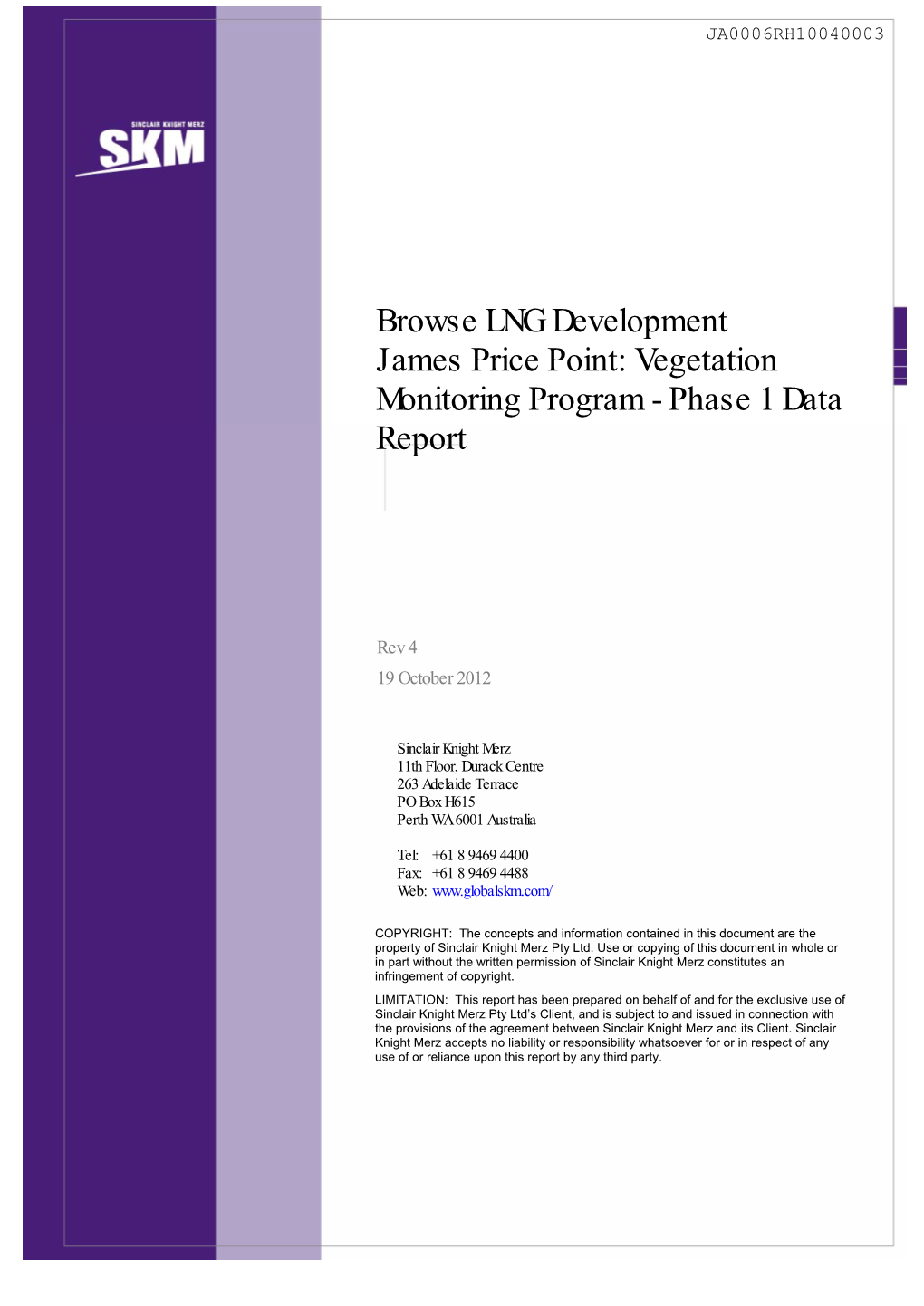 Biota VMP Phase 1 Data Report V4.Doc 3