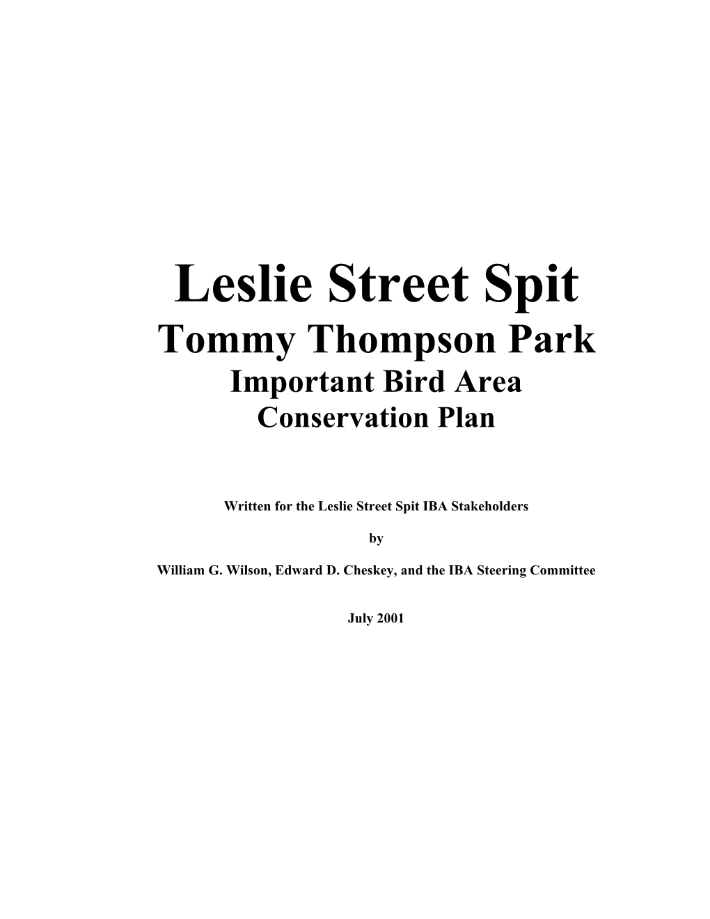 Leslie Street Spit/Tommy Thompson Park