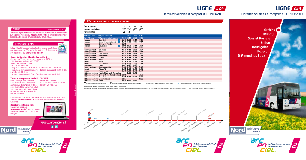 Ligne Ligne Horaires Valables À Compter Du 01/09/2013 Horaires Valables À Compter Du 01/09/2013