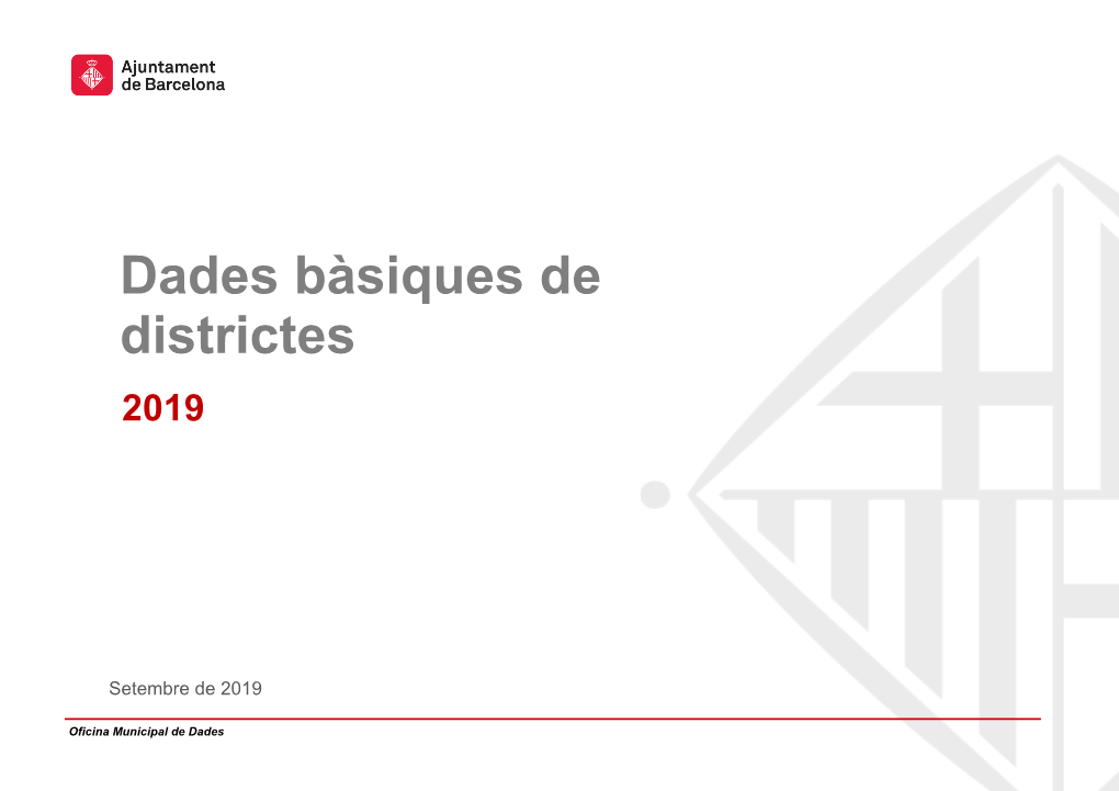 Dades Bàsiques De Districtes 2019