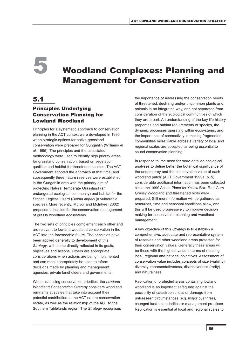 Woodland Complexes: Planning and Management for Conservation