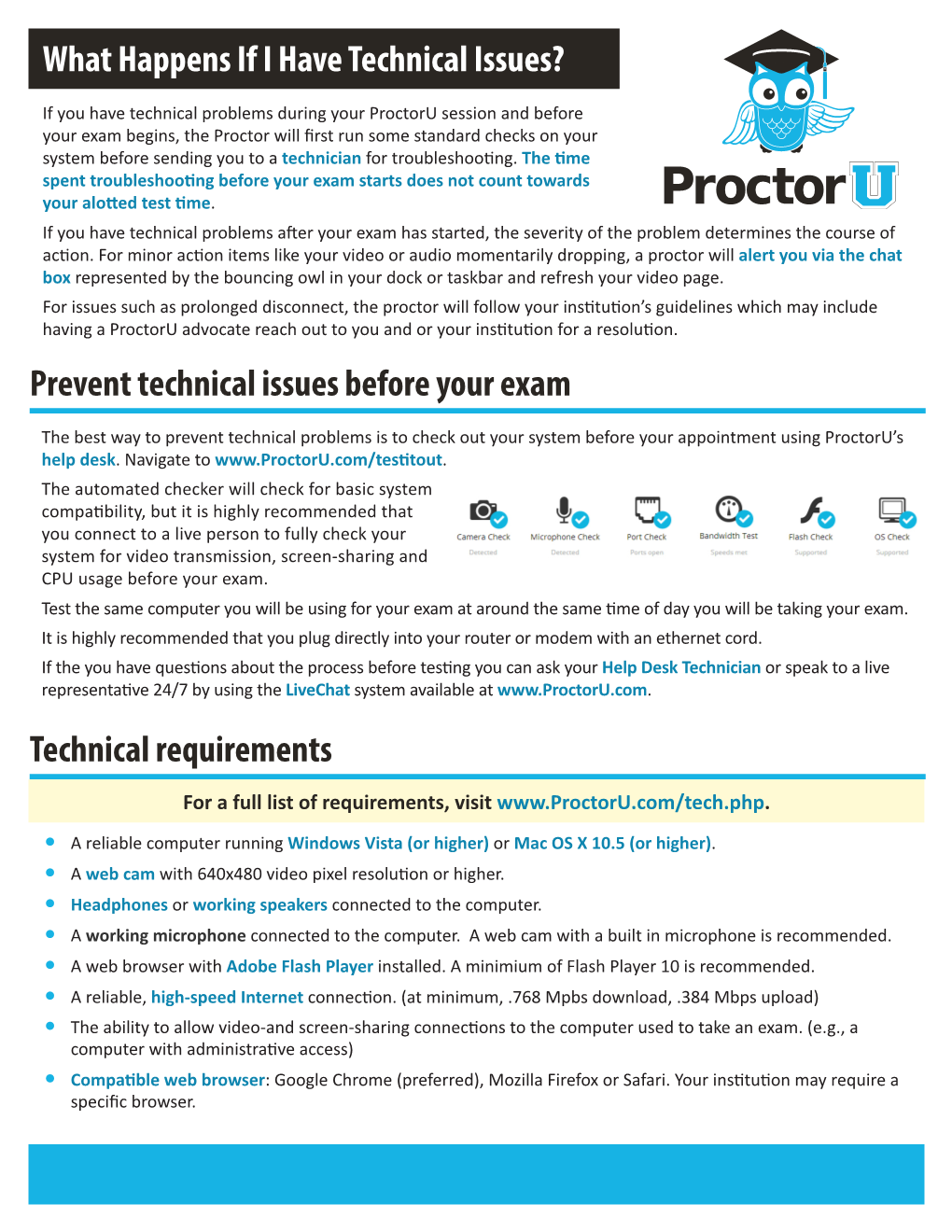 Technical Requirements Prevent Technical Issues Before Your Exam