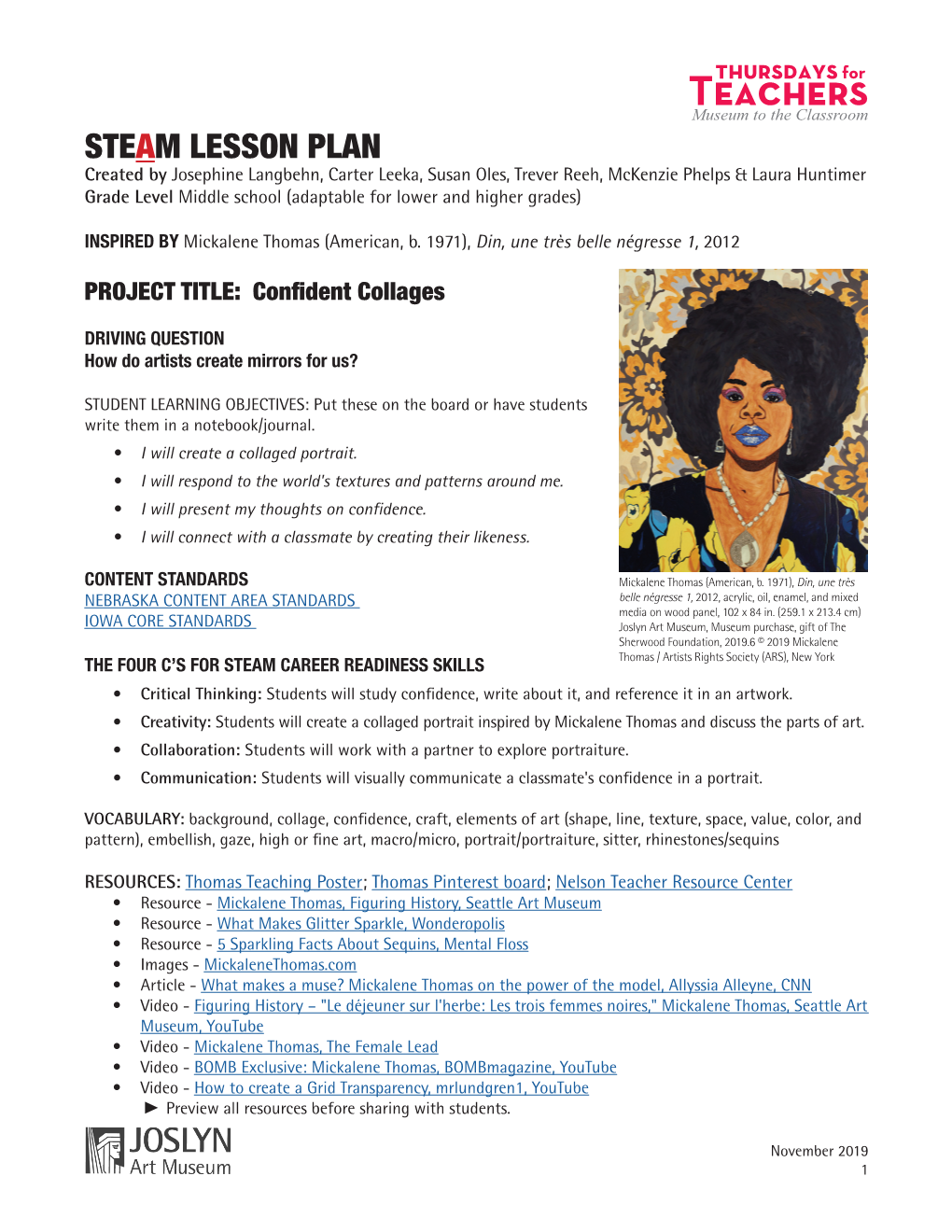 STEAM Lesson Plan