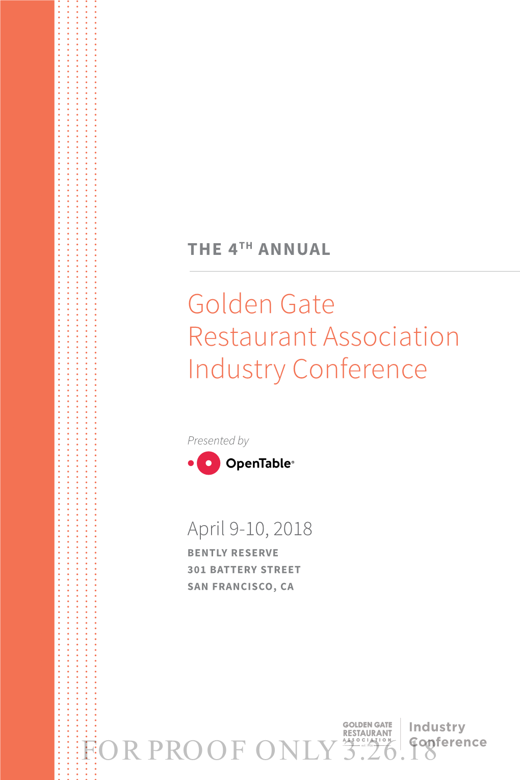 Golden Gate Restaurant Association Industry Conference for PROOF ONLY 3.26.18