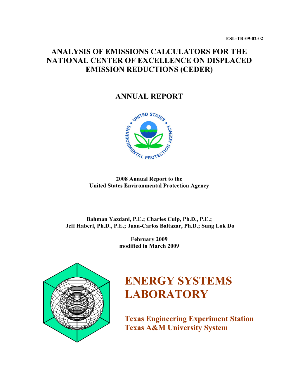 Energy Systems Laboratory