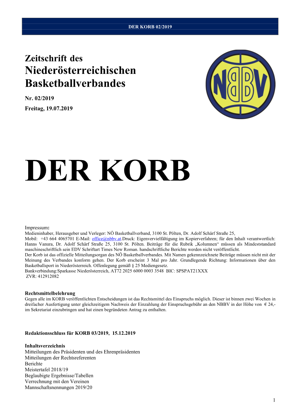 Der Korb 2019 02