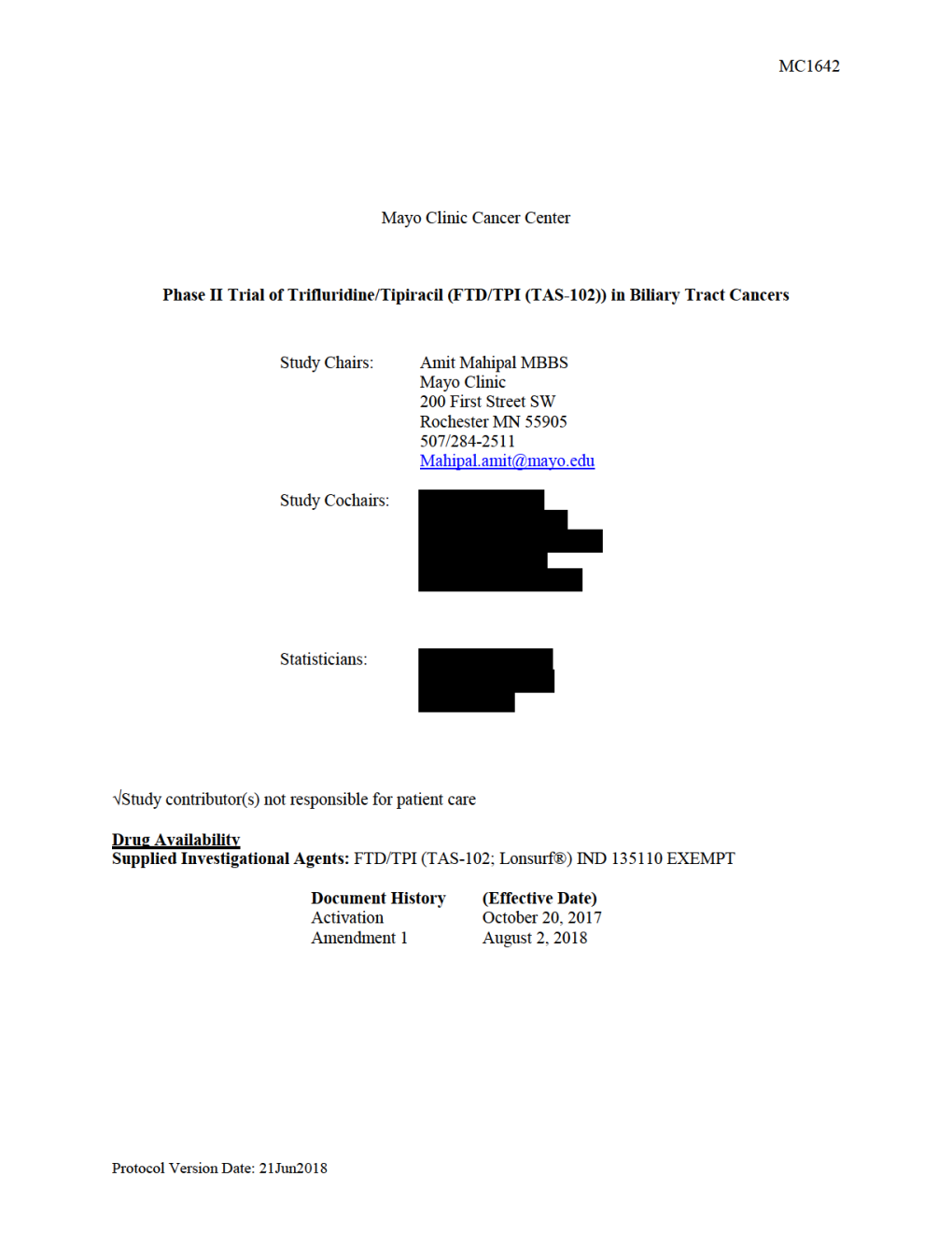 Study Protocol and Statistical Analysis Plan