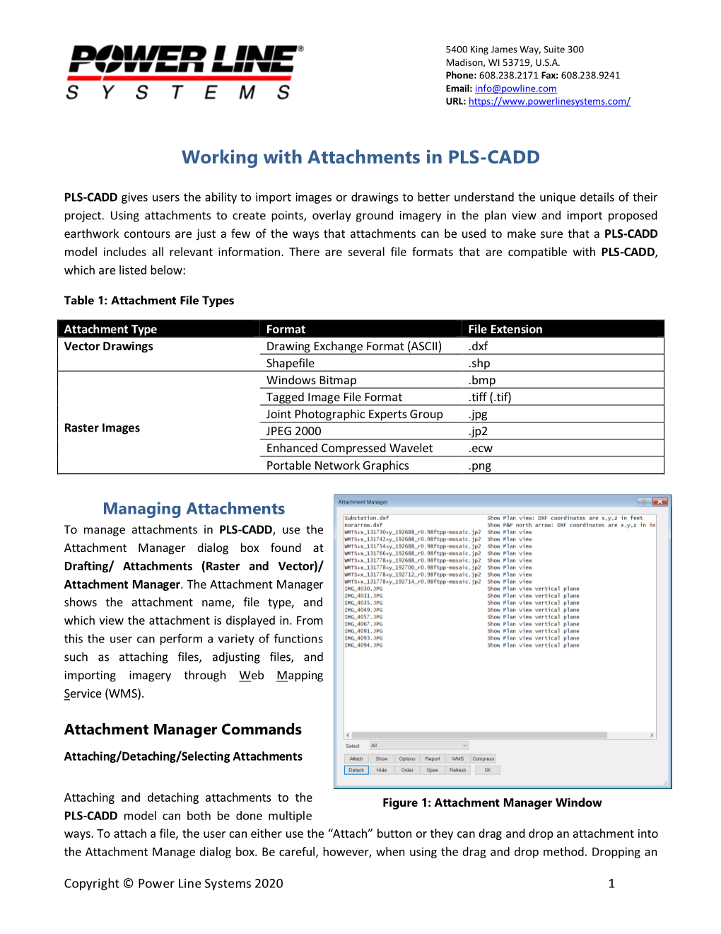 Working with Attachments in PLS-CADD