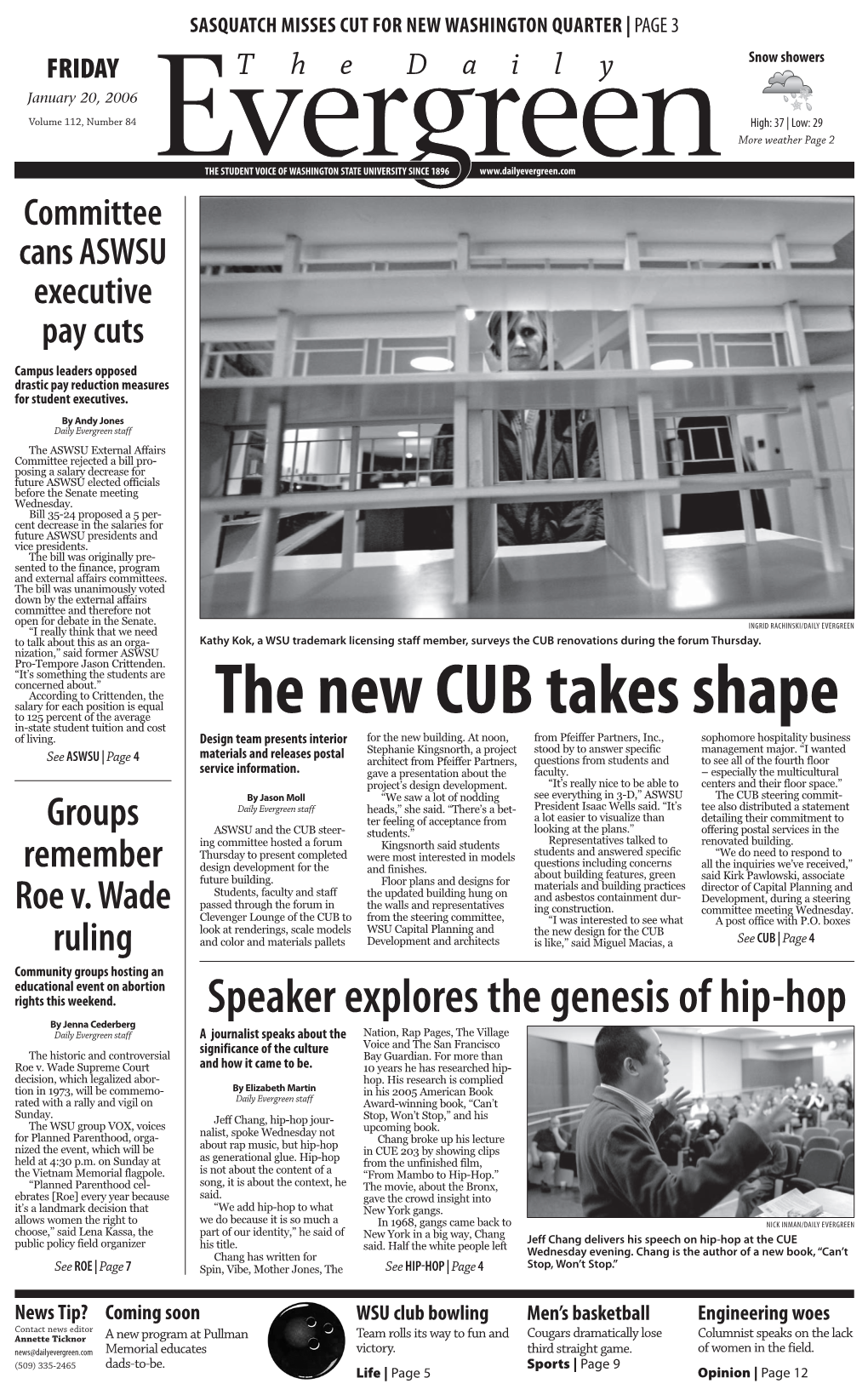 The New CUB Takes Shape In-State Student Tuition and Cost of Living