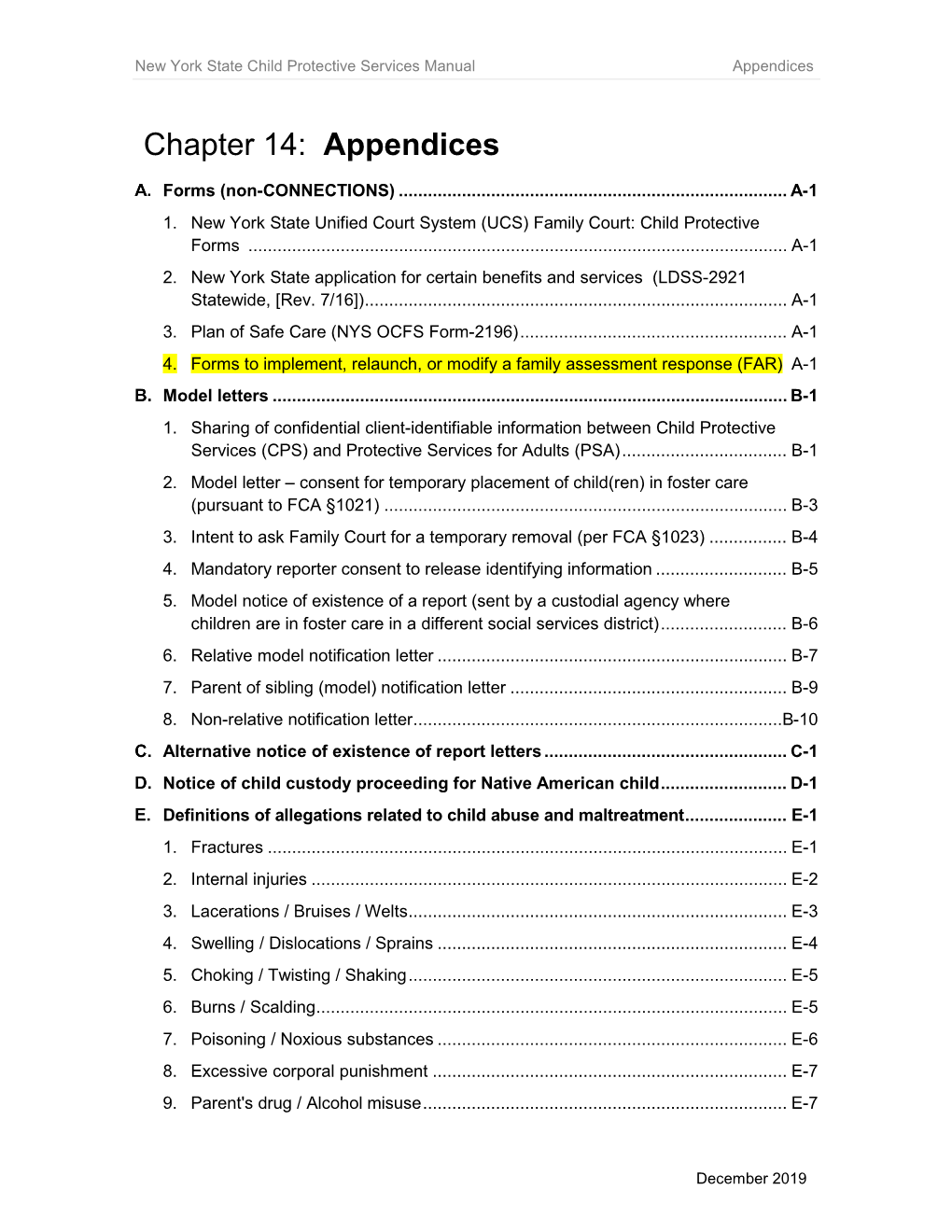 Chapter 14: Appendices