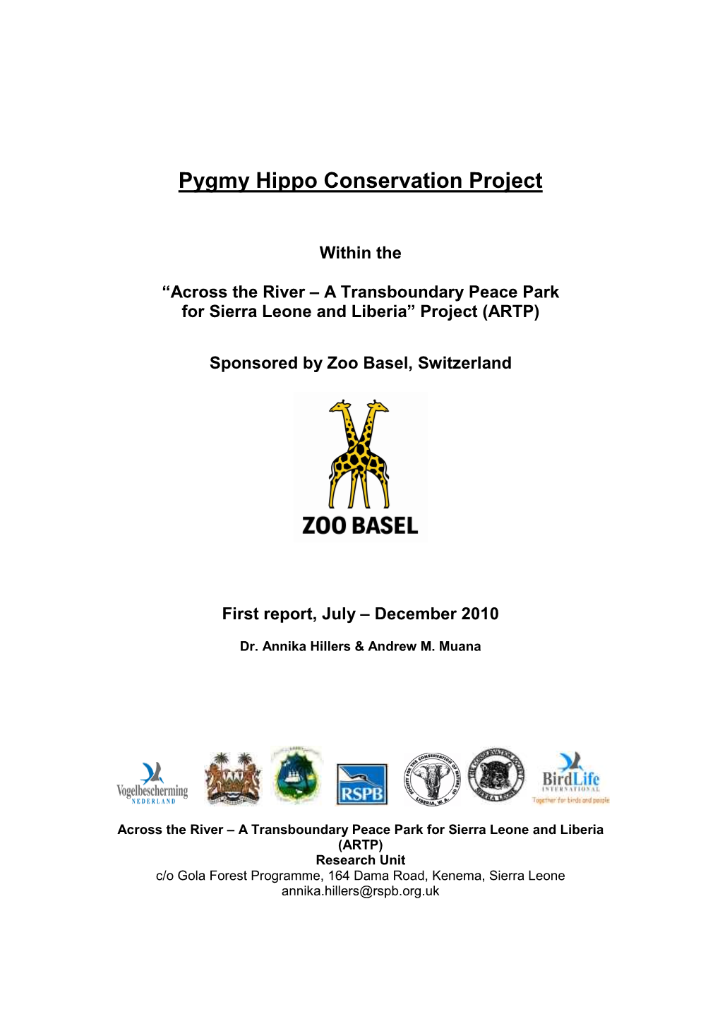 Pygmy Hippo Conservation Project